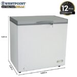 WESTPOINT Single Door Chest Freezer 240L – WBEQ2414.GWL