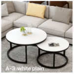 Coffee Table Double A-3 White Colour