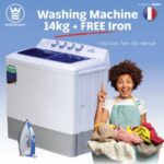 Westpoint washing machine semi Automatic  and get free westpoint iron 14kg