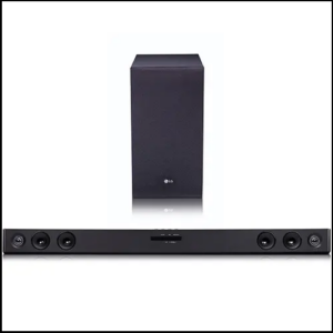 LG SJ3 300W, 2.1Ch Sound Bar, Adaptive Sound Control, TV Sound Sync