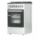 Delta Cooking Ranges 50 X 55cm 4 Gas Burner Gas Grill & Electric Oven (Silver, DGC-5040E)