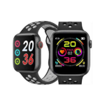 TWS T55 Smart Watch Series 5 with Magnetic Charging, Calling Function & 2 Straps, Black Edition
