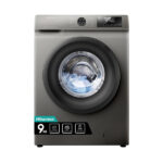Hisense Washing Machine 9kg Steam Care, Front Load, LED Display, Time Delay, Energy Efficient, Snowflake Drum, Titanium WFPV9012MT