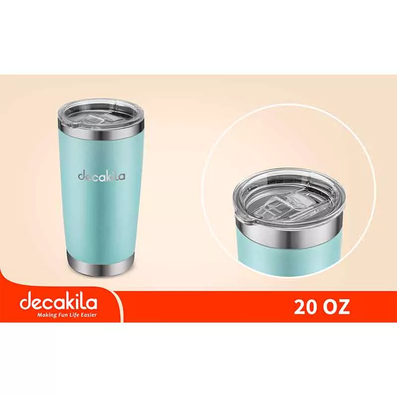Decakila 570ml (20oz) Double-Wall Vacuum Insulated Travel Mug Tumbler (Model: KMTT024L) - Image 2