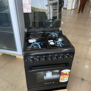 WESTPOINT COOKER WCER5531 50x55 3Gas+1Elec with Elec Oven Grill, Thermostat, oven light, Full ignition, timer, rotisserie, glass lid