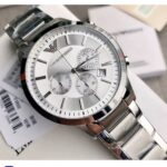 Emporio Armani Classic Mans Watch Silver Colour