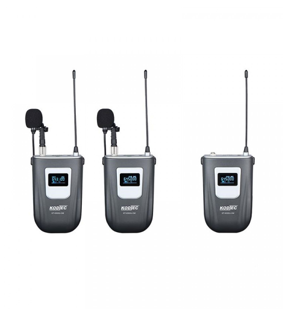 Kodtec Wireless Microphone For Phone and Camera Double KT-6302U-CM