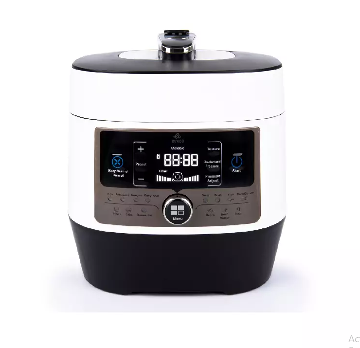 Evvoli Pressure Cooker 5L Digital LED Display with 14in1 MultiUse Programmable 900W PC5014B