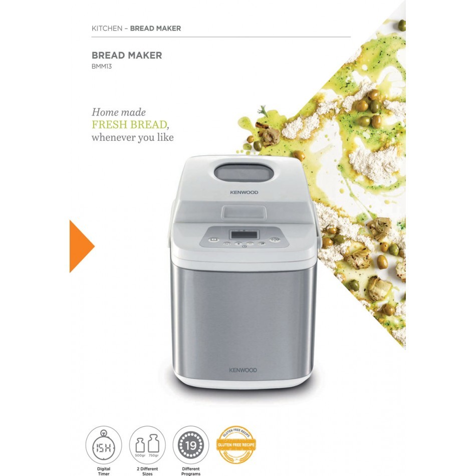 Kenwood Bread Maker 19 Program 2 Loaf Sizes BMM13.000WH - Image 3