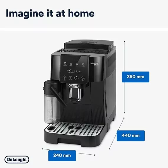 De'Longhi 15-Bar Magnifica Start LatteCrema Automatic Espresso Machine (Model: ECAM220.60.B) - Image 5