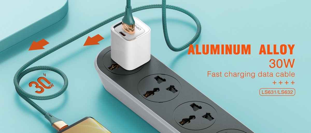 LDNIO LS631 LS632 30W Charging Cable for iPhone Nylon Charger Cable 1m 2m Fast PD QC3.0 USB Type C Transfer Android Date Charger Cable - Image 3