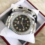 Classic Watches Rolex Diamond Day-Date 40 Oyster, 40 mm,Silver & Blue Colour With Bracelet