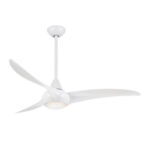 Titanium Ceiling Fan-3pcs ABS 52"20w LED light
