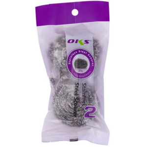 Oks Stainless Steel Wire Scourer 25g 2pcs 4252