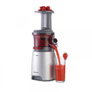 Kenwood Slow Juicer Cold Press 150W Juice Extractor with 65mm Wide Feed Tube, 1 Speed + Reverse, Jug, Pulp Container, Anti Drip, Cleaning Brush, Food Pusher/Tamper JMP600SI