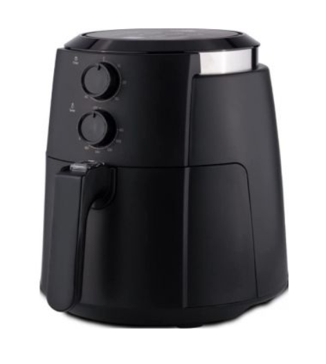 Evvoli 1500W Air Fryer, 4 Liters Capacity, No Pre-Heat Needed, No-Oil Frying, Fast, Crispy and Healthy, Temperature Control, Black | EVKA-AF4001BS - Image 2