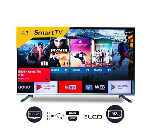 Solstar 43"Inch FHD LED Smart TV Frameless