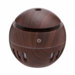 Nadstar1 Air Humidifier Aromatherapy Machine Wood Grain Round Humidifier Mushroom Hollow Humidifier 206-1006
