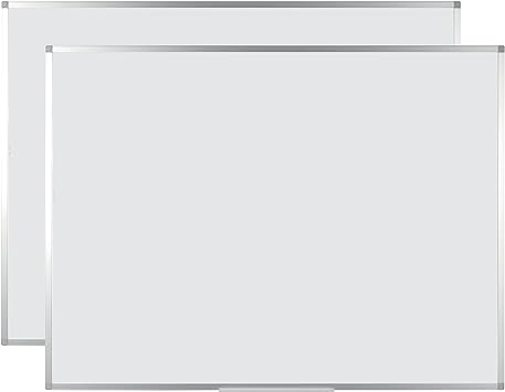 Boards Magnetic Whiteboard, Lacquered Steel, Aluminium Frame, 90 x 60 cm, - Image 2