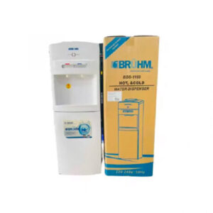 Bruhm Water Dispenser BDS-1169 2Faucets Top Load Bottom Cabinet White/Black