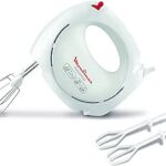 Moulinex Easy Max Hand Mixer, 200 Watts, White, Plastic/Stainless Steel, Hm250127, min 2 yrs warranty