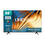 Hisense 58″ Inch 58A6 Smart 4K UHD VIDAA Frameless LED TV