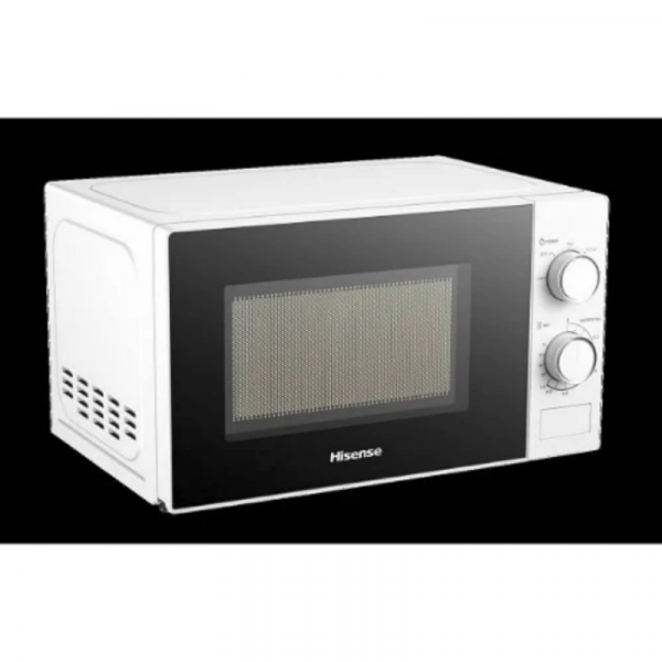 Hisense Microwave 20L 700W Solo Manual, Knobs Push Button, 6 Power Levels, Defrost, Cooking Timer, Cooking Signal, Painted Cavity, Without Grill, White H20MOWS10 - Image 3