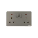 Twin Switch Socket With Neon