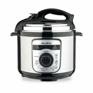 Decakila 5-Litre 900W Electric Pressure Cooker with Non-Stick Pot (Model: KEER039M)