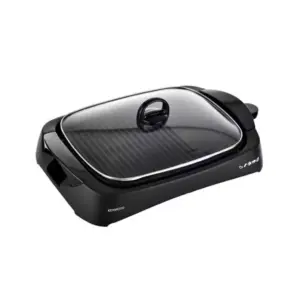 Kenwood 1600W Dual-Zone Electric Health Grill with Glass Lid (Model: HG230)
