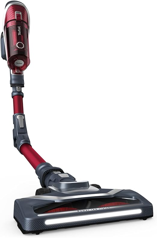 TEFAL X-Force 8.60 Cordless Vacuum Cleaner, Animal Kit, 0.55 Litre, 185 Watts, Grey / Red, TY9679HO