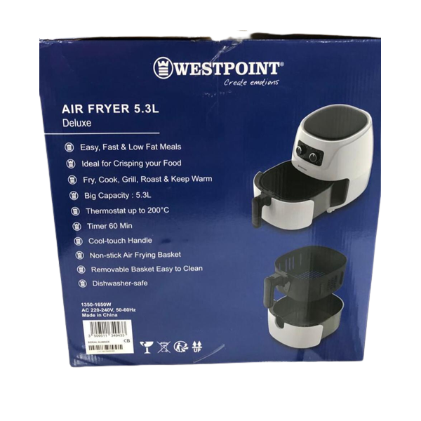 Westpoint Air Fryer 1500W 5.3L WAFC-531522 - Image 4