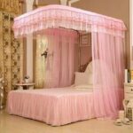 NET Mosquito Net, 2 Stands With Rails – Purple