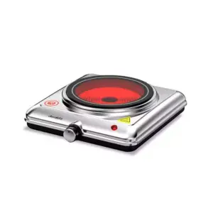 Decakila Single Burner 1200W Stainless Steel Electric Hot Plate (Model: KECC012M)