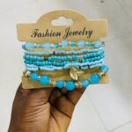 Bracelet 4pics Full Set Sky Blue Colour Tape 10