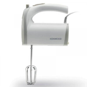 Kenwood Hand Mixer (Electric Whisk) 300W with 5 Speeds + Turbo Button, Twin Stainless Steel Kneader and Beater for Mixing, Whipping, Whisking, Kneading HMP20.000WH