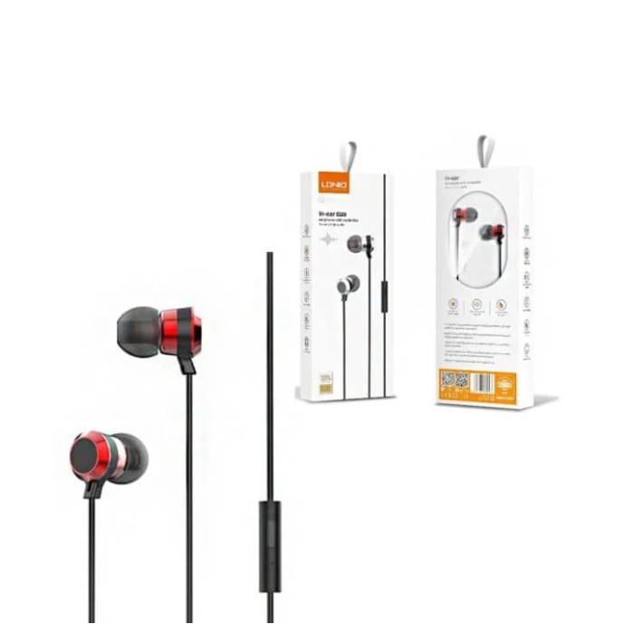 LDNIO HP02 In-Ear Wired Earphone with Controller Headphone Black - Image 5