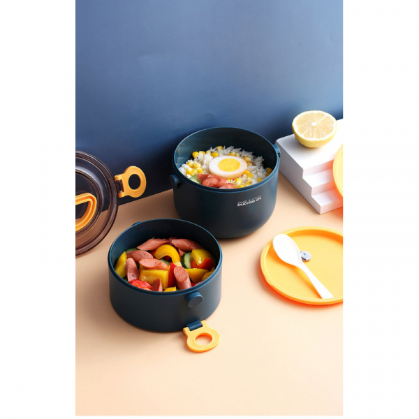 Nadstar1 Stainless Steel Lunch Box for Adults and Kids, 2 Layers Insulated Leakproof Split Food Storage Containers CD2416 - Image 3