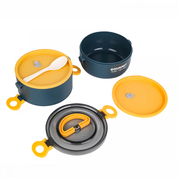 Nadstar1 Stainless Steel Lunch Box for Adults and Kids, 2 Layers Insulated Leakproof Split Food Storage Containers CD2416 - Image 2