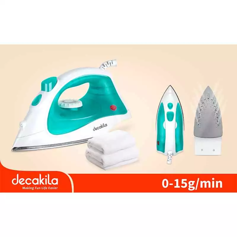 Decakila 150ml 1400W Teflon Soleplate Steam Iron (Model: KEEN019V) - Image 2