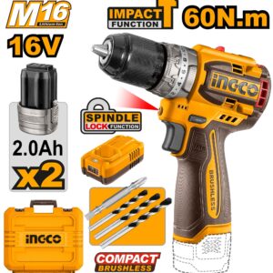 Ingco Compact Brushless Cordless Impact Drill