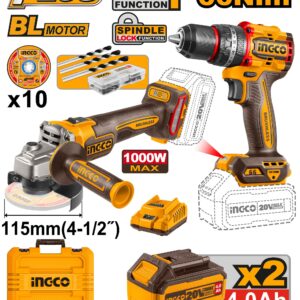 Ingco Cordless 2 pcs combo kit