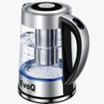 EvoQ Glass Electric Kettle 1.8L with LED Black– EKT-18GL