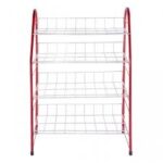 Large Dish Basket - 4 Tier Red