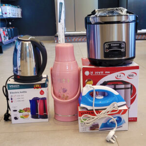 BUNDEL OFFER (Rice cooker, Dry iron, Vozen kettel and Thermos )
