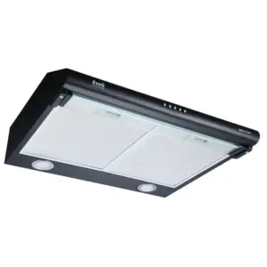 EvoQ Built-In Kitchen Hood with LED Lights, Black ECH – 60CB