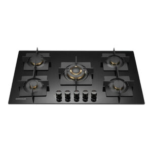 Homebase Table Top Cooker 5 Gas Burners Glass Top HB-90-B9