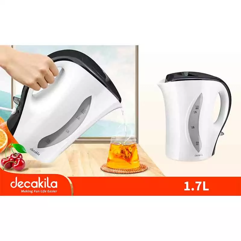 Decakila 1.7-Litre 2200W Rapid Boil Electric Jug Kettle (Model: KEKT027W) - Image 2