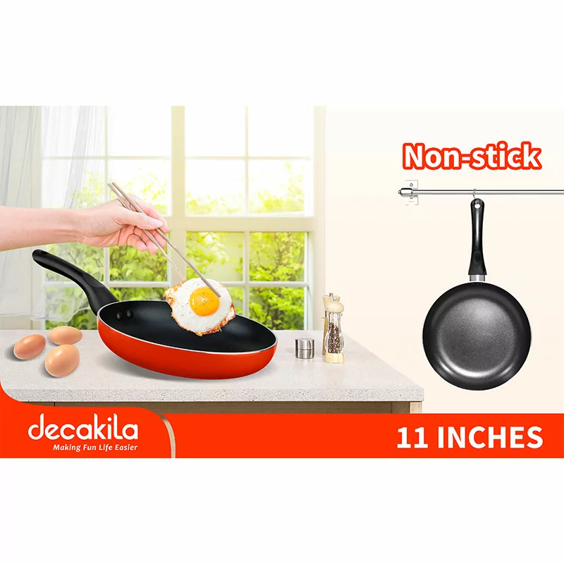 Decakila 28cm (11-Inch) Aluminium Non-Stick Frying Pan (Model: KMEP003B) - Image 3
