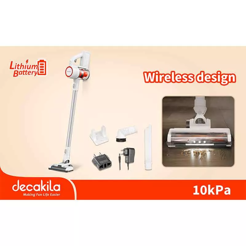 Decakila 0.8-Litre 140W Cordless Stick Vacuum Cleaner (Model: CUCV001W) - Image 2